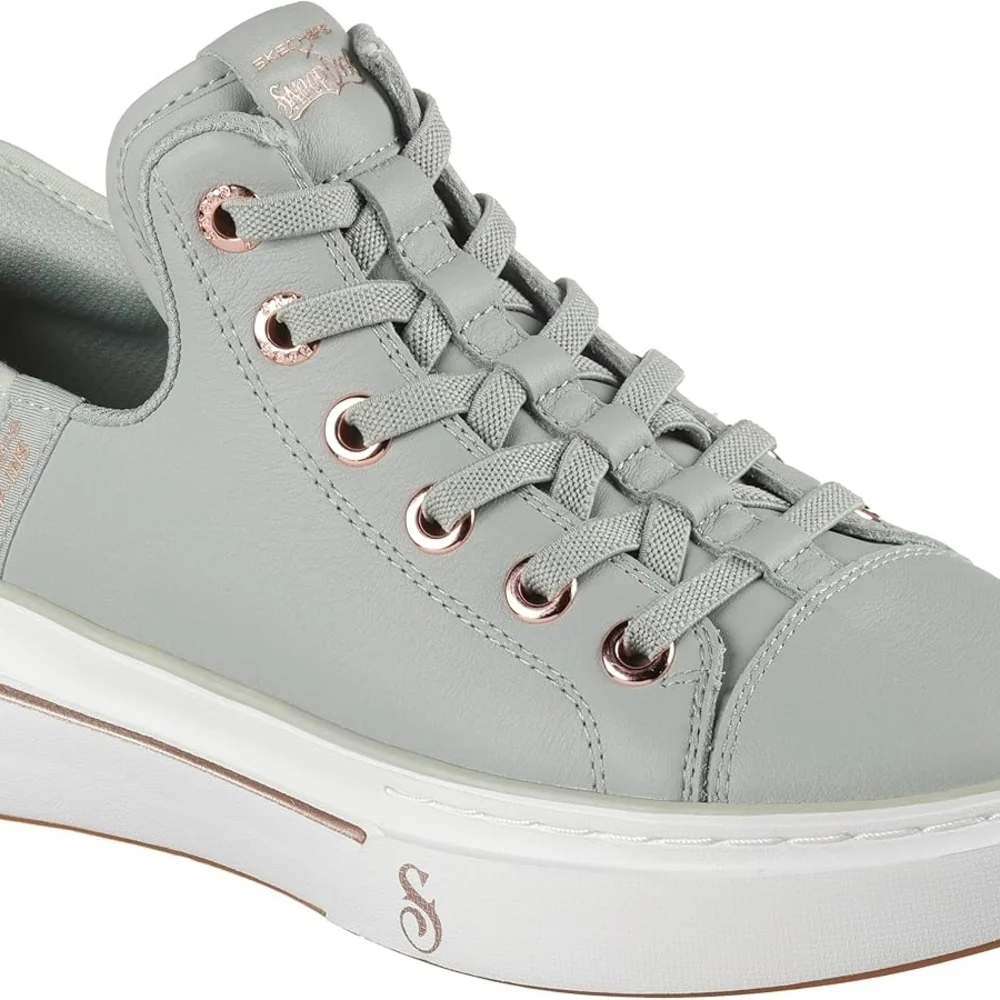 NWT! Skechers x Snoop Dogg Slip-Ins Sage Green Platform Sneakers ✨ Rose Gold • - Picture 5 of 8